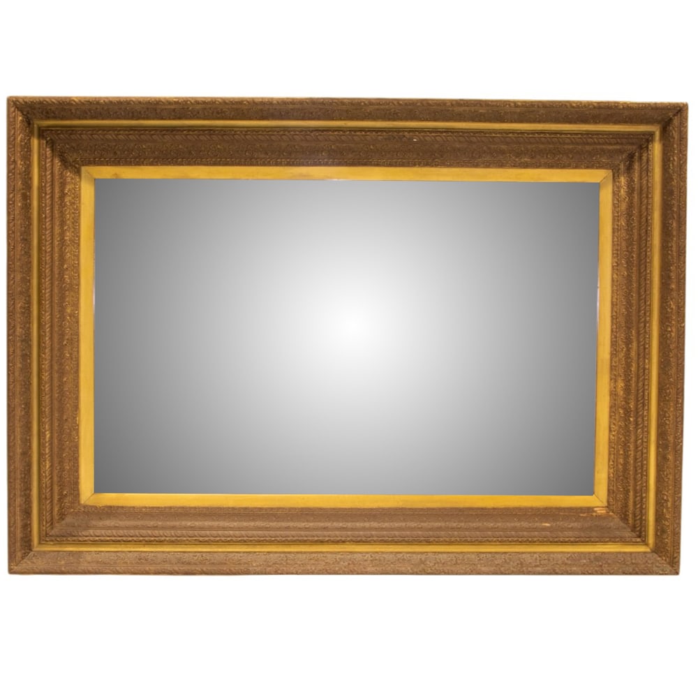 A large Empire style gilt gesso mirror (1 of 2)