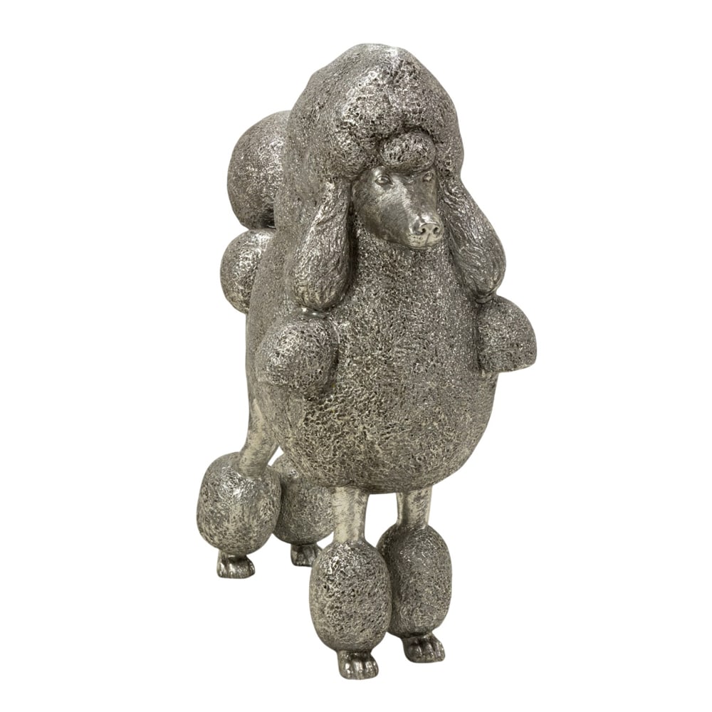 A study of a poodle: A study of a poodle, likely Philips Collection, 34"h x 16"w x 37"d. Provenance: A private collection, Russian Hill, San Francisco, from the storied Gold Coast residence known as "House of Grand