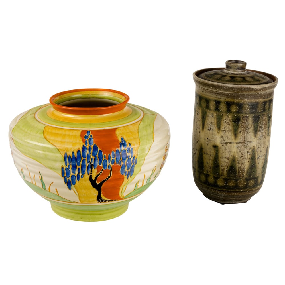 An Ernie Kim glazed stoneware covered jar (1 of 9)