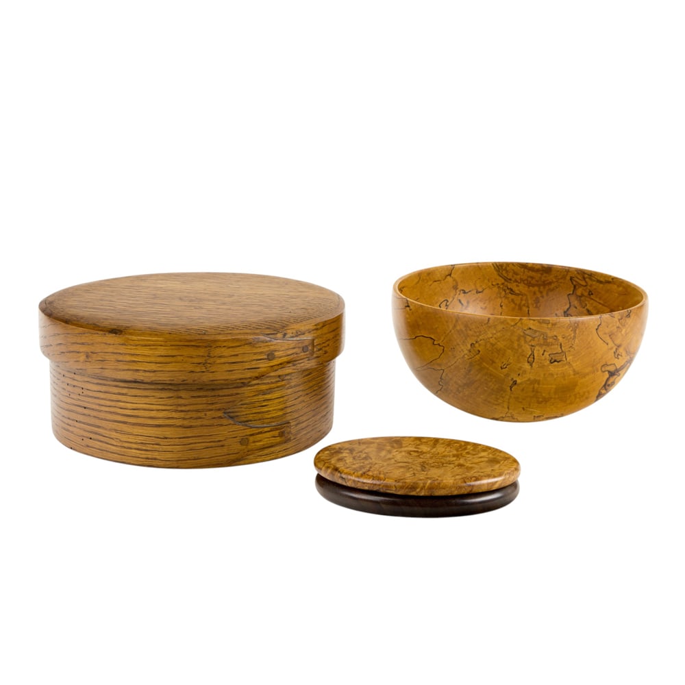 A group of three Studio wooden objects (1 of 3)
