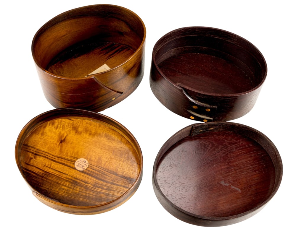 Two Studio steam-bent wood boxes - 5