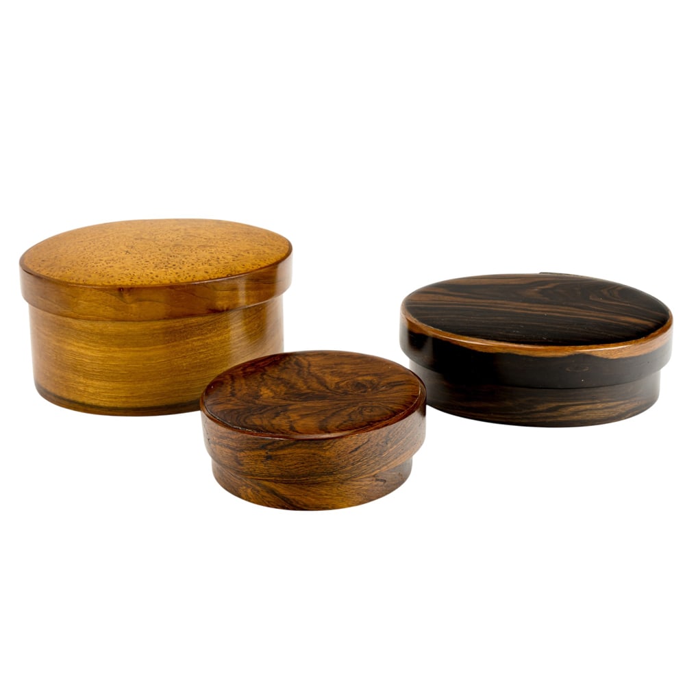 Three Studio steam-bent wood boxes - 2