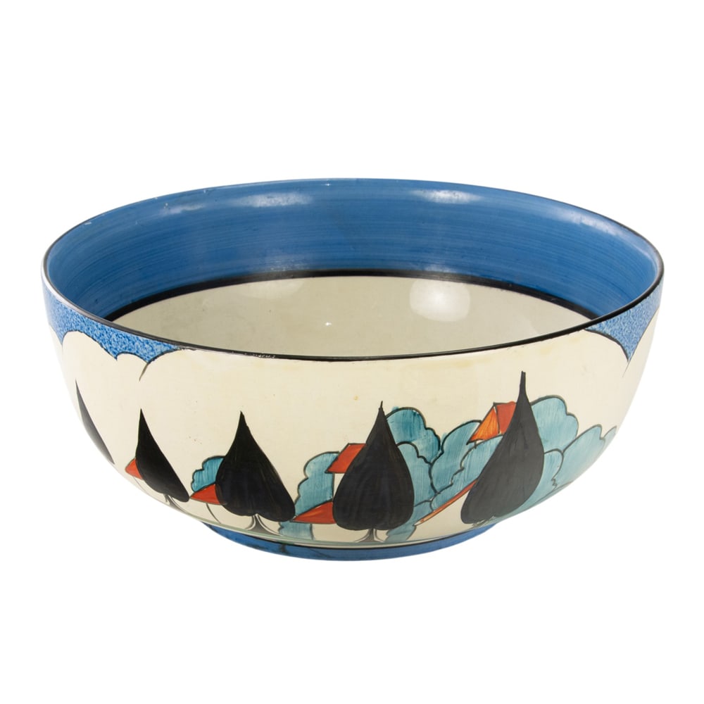 A Bizarre by Clarice Cliff ceramic bowl in the May Avenue pattern (1 of 5)