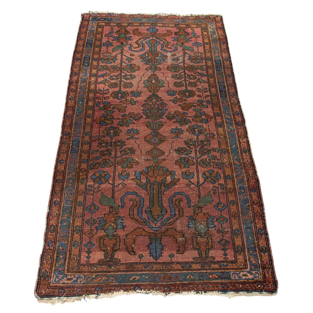 A Persian Hamadan runner: A Persian Hamadan runner, 6'4" x 3'3". Property of a private collection, Presidio Heights, San Francisco