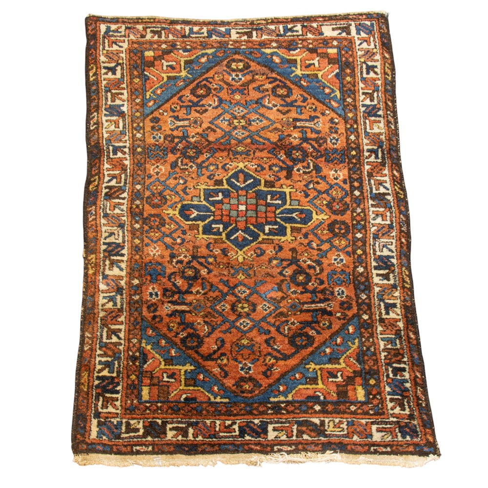 A Persian carpet: A Persian carpet, 4'9" x 3'1" Property of a private collection, Presidio Heights, San Francisco