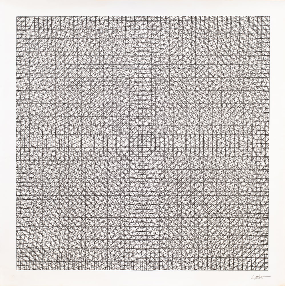 Print, Sol LeWitt: Sol LeWitt (American, 1928-2007), Untitled (Arcs, Circles, and Grids), circa 1972, screenprint on heavy-weight paper, pencil signed lower right, image: 24.3"h x 24.3"w, overall (sheet, unframed):