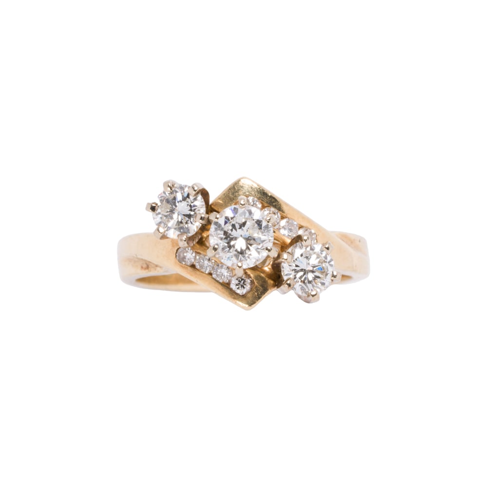 A diamond and 14k gold ring (1 of 2)