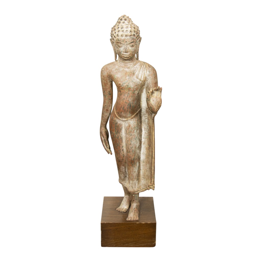 A Thai bronze figure of Buddha (1 of 3)