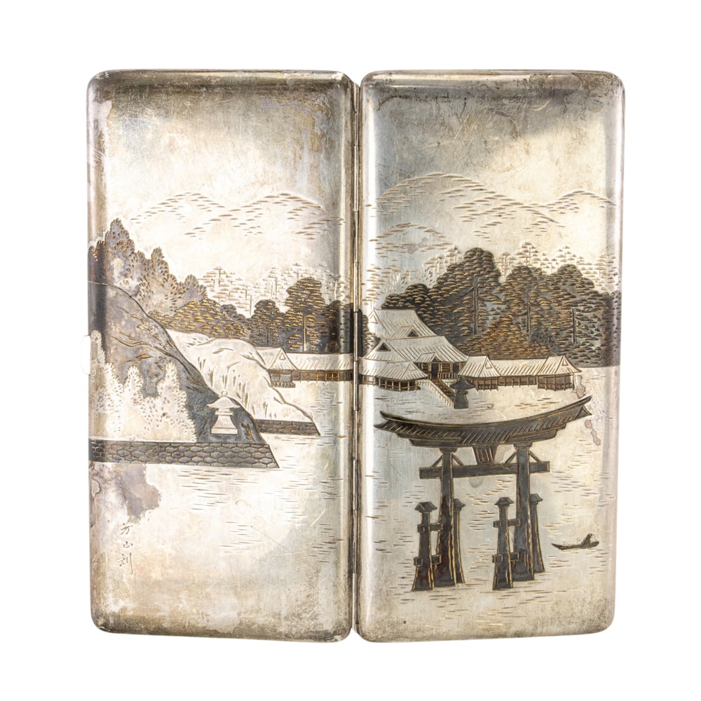 A Japanese silver case - 3