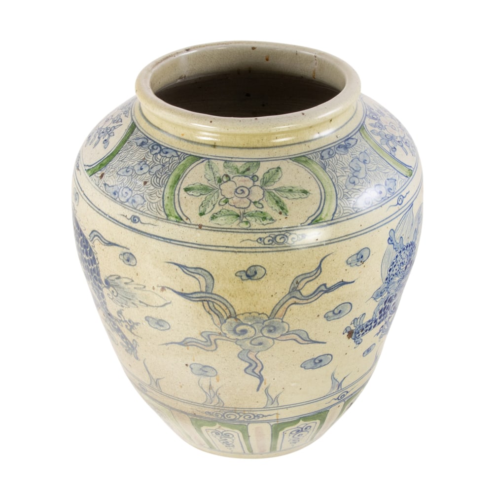 A Vietnamese blue and white jar (1 of 3)