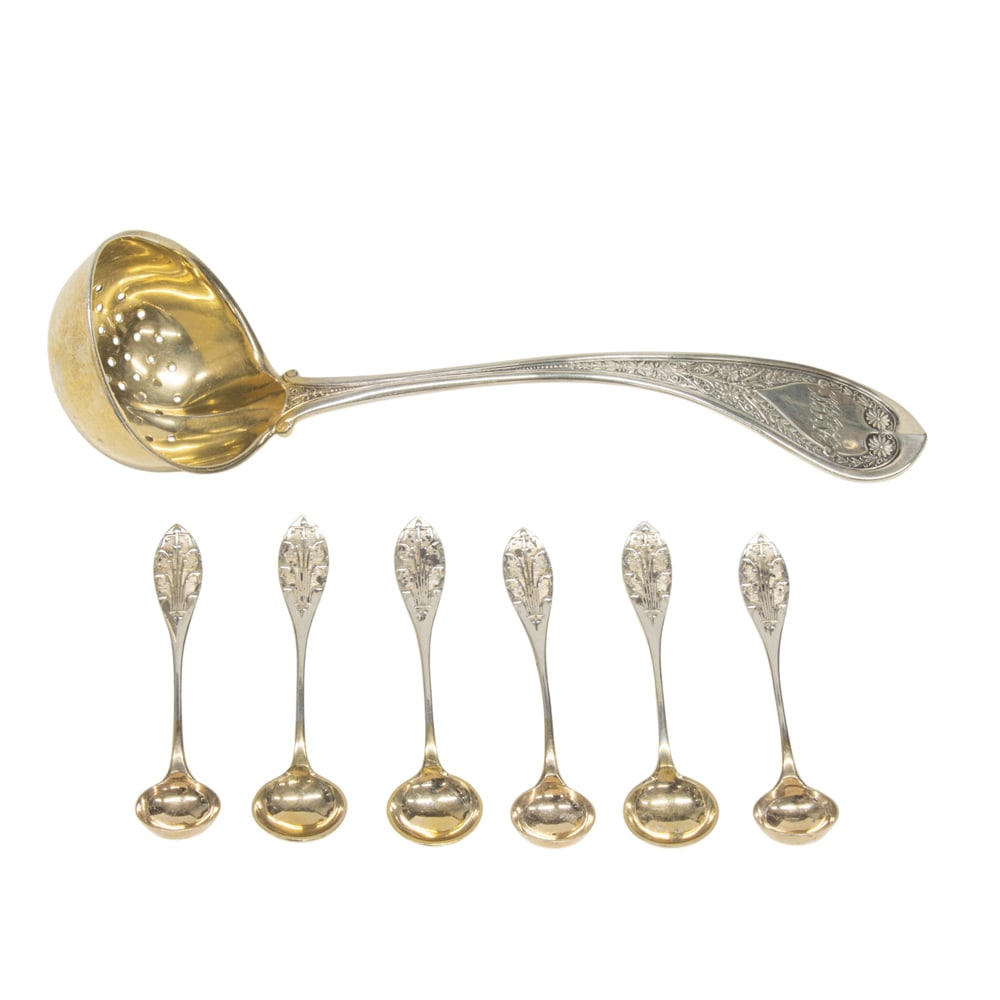 A group of Victorian sterling flatware (1 of 2)
