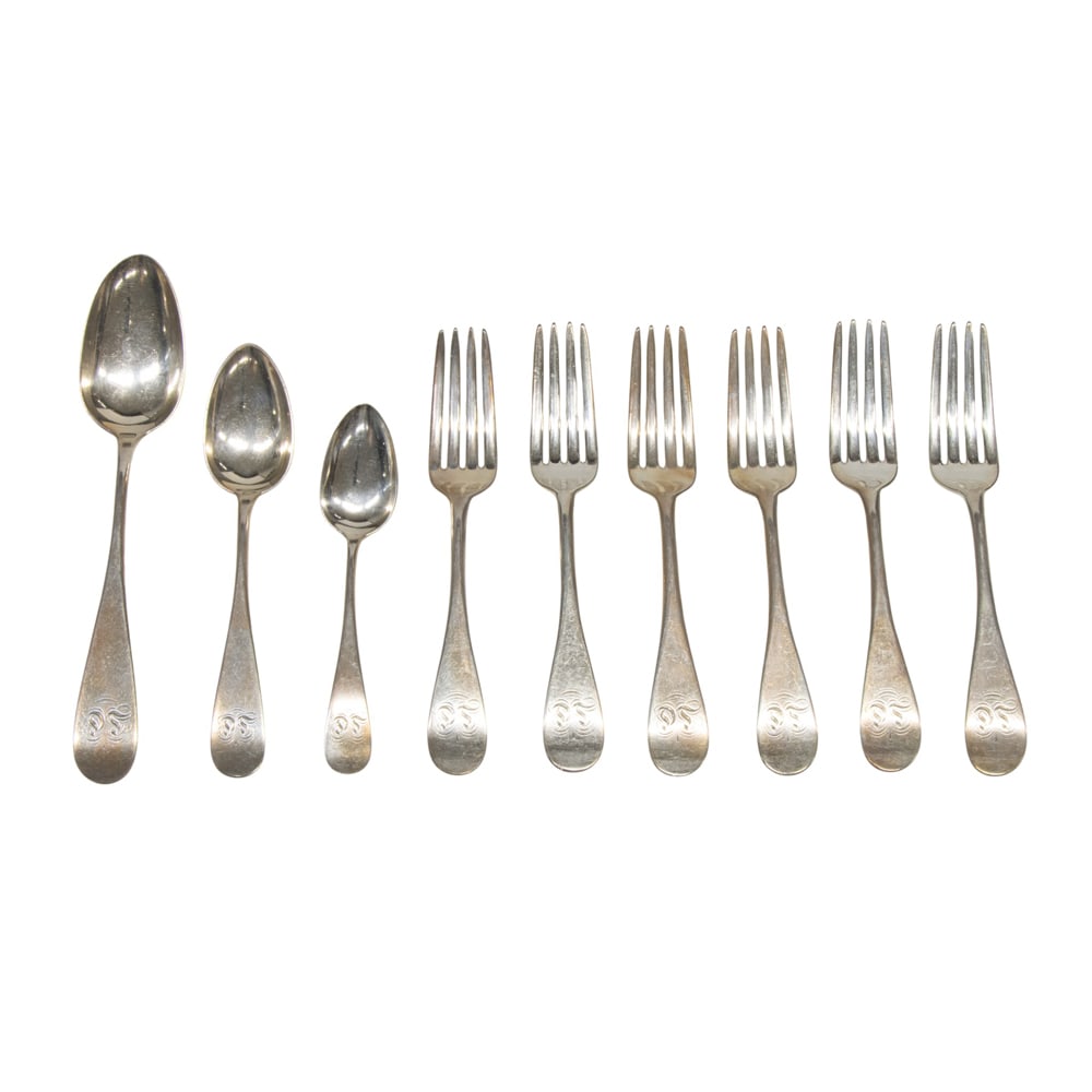 A part set of sterling flatware (1 of 2)
