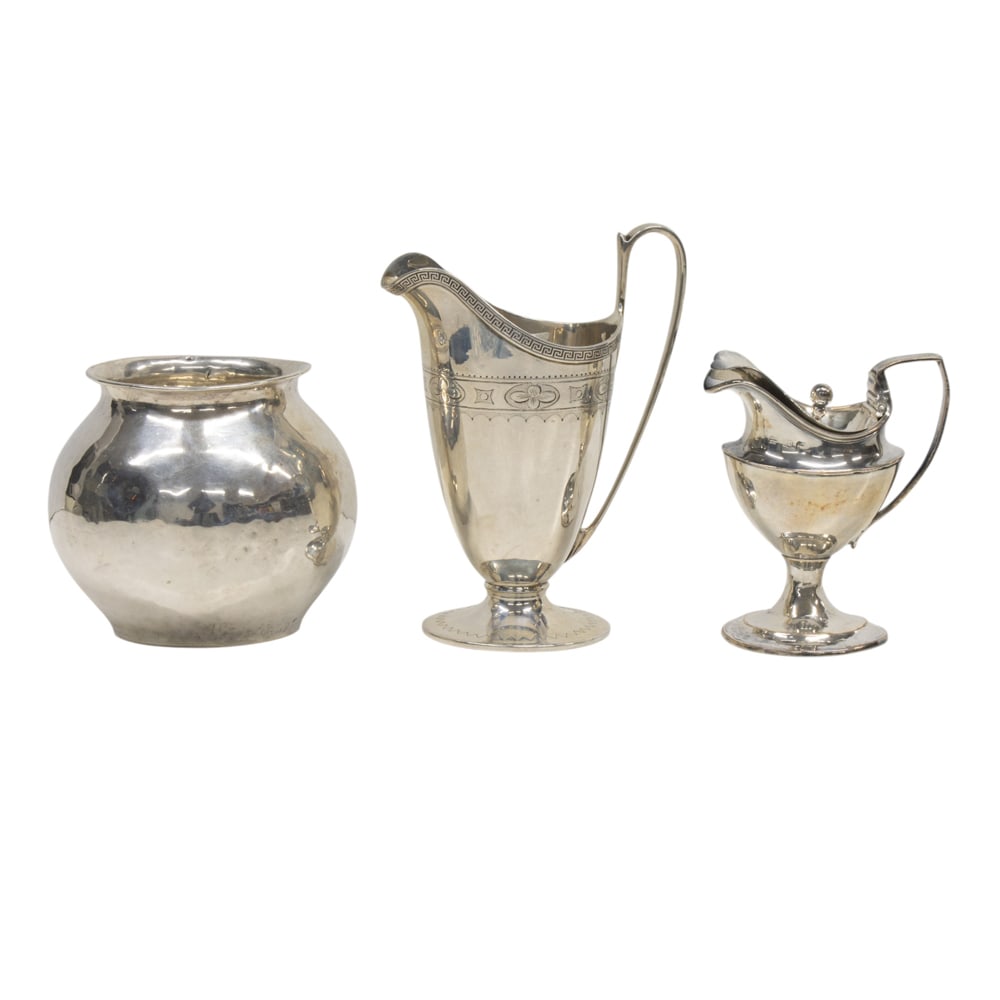 A group of three silver table articles (1 of 2)