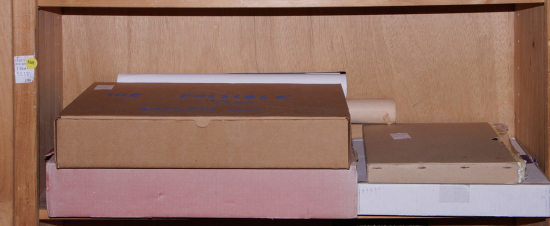 Book, A new unused Hippie Modernism: The Struggle for Utopia: A new unused Hippie Modernism: The Struggle for Utopia, Walker Art Center and Andrew Blauvelt, together with limited edition box set of The Possible, BAM/PFA 2014, containing artists' book, various pr