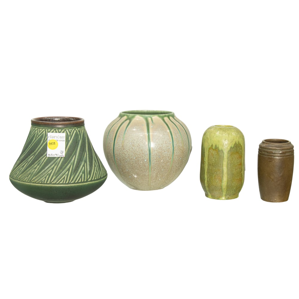 An assembled group of pottery in the Arts & Crafts taste (1 of 1)