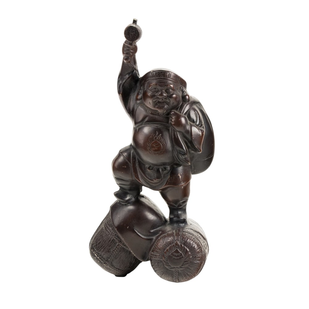 A Japanese bronze figure (1 of 2)