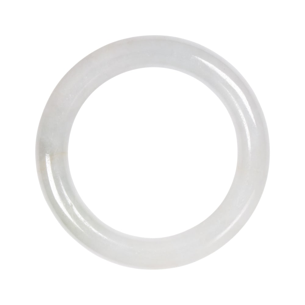 A Chinese jadeite bangle: A Chinese jadeite bangle. 2.5" inner diameter.