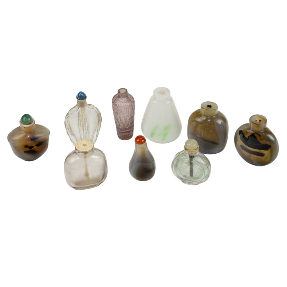 (lot of 10) Chinese glass snuff bottles (1 of 1)