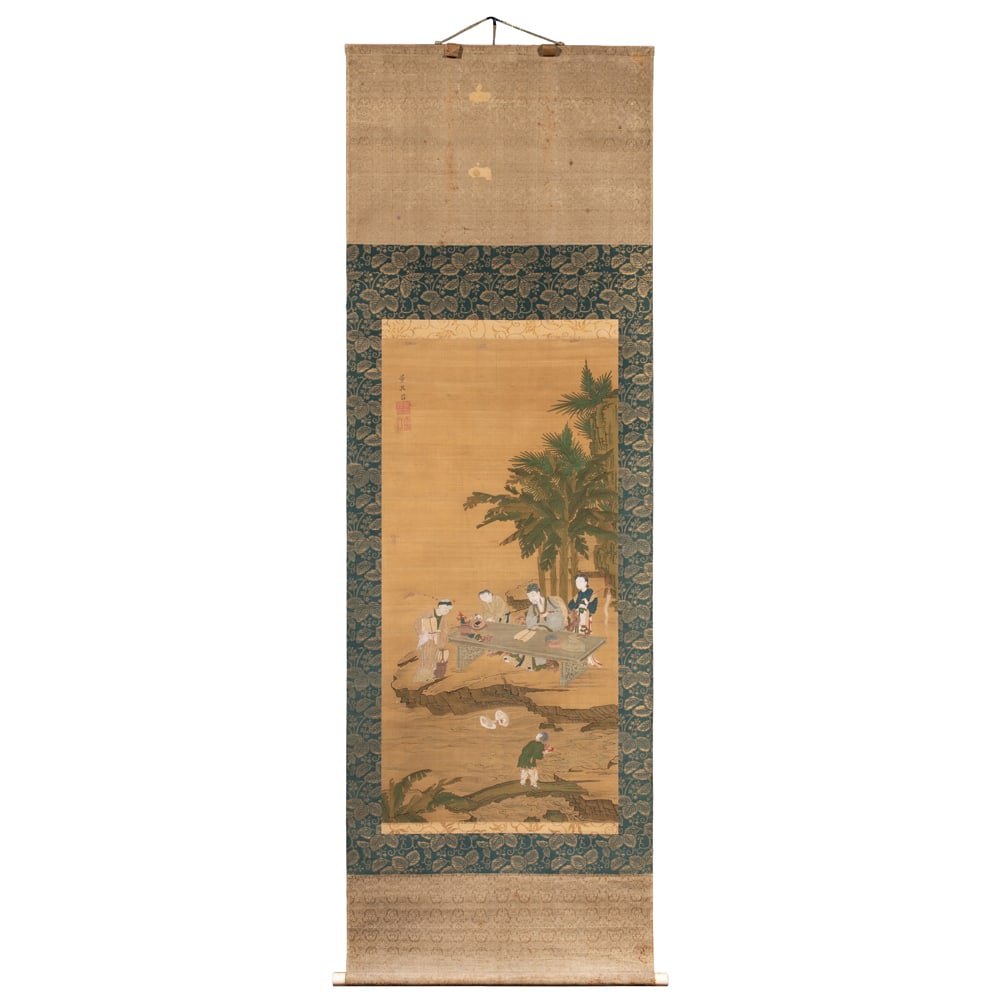 After Dong Qichang (1555-1636)- Scholar in Garden (1 of 2)
