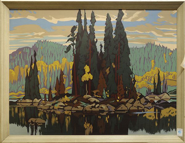 Facsimile Prints, Arthur Lismer and Tom Thomson: (lot of 2) Arthur Lismer (Canadian, 1885 - 1969), "Isles of Spruce," and Tom (Thomas John) Thomson (Canadian, 1877 - 1917), "Northern River," facsimile prints, each with Sampson-Matthews Ltd. Toronto,