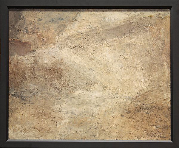 Mixed Media, Louis Siegriest, Abstract Landscape, 1959: Louis Bassi Siegriest (American, 1899-1989), Abstract Landscape, 1959, mixed media on board, signed and dated lower right, sight: 31.25"h x 37.75"w, overall (with frame): 35.25"h x 42"w