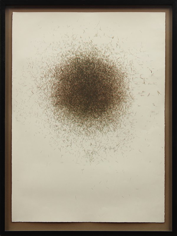 Print, Pol Bury, Deux Traits II: Pol Bury (Belgian, 1922-2005), Deux Traits II, 1970, lithograph, signed lower right, from the H.C. edition, sheet: 29.25"h x 21.5"w, overall (with frame): 33.5"h x 25.25"w