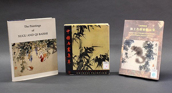 Three Chinese Art Books: (lot of 3) Chinese art books: 'Master works of Shanghai School Painters from Shanghai Museum Collection' (1991) Taipei; 'Chinese Paintings' Albert Skira, (1960) Geneva; 'The Paintings of Xugu and Qi B