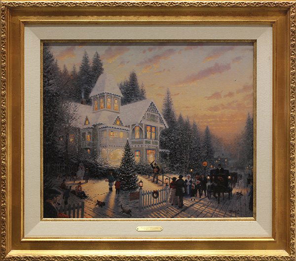 Giclee, Thomas Kinkade, Victorian Christmas: Thomas Kinkade (Californian, 1958-2012), "Victorian Christmas," giclee, signed lower right, edition 248/980, overall: 29.5"h x 33.5"w