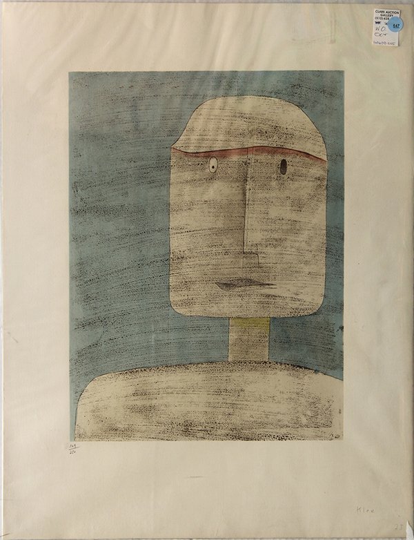 Print, After Paul Klee: After Paul Klee (Swiss, 1879-1940), Ghost Warrior, color lithograph, bears signature lower right, edition 169/250, sheet (unframed): 26''h x 20''w