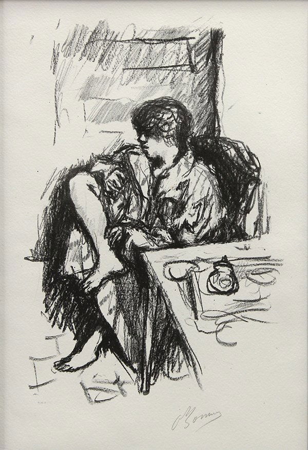 Print, Pierre Bonnard: Pierre Bonnard (French, 1867-1947), "Toilette Assise," 1925, lithograph, signed in pencil lower right, ink stamp lower left, edition of 25, published by Edmond Frapier, Galerie des Peintres-Graveurs (