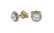 Diamond white gold stud earrings