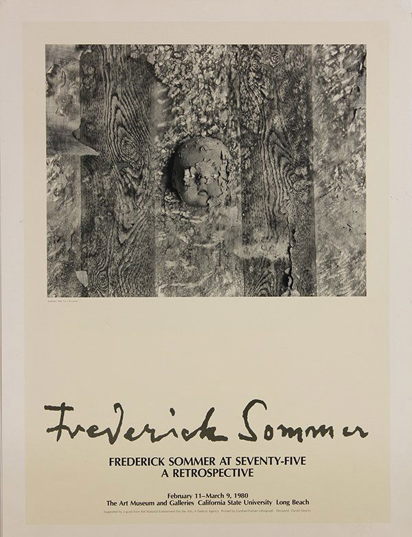 Assorted exhibition posters: (lot of 6) Assorted exhibition posters featuring such artists as; Paul Caponigro, Aaron Siskind, and Frederick Sommer as well as Rodin's "The Thinker", "At Mono Lake - A Photographic Exhibition by For