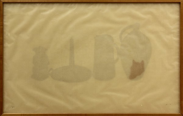 Print, José María Sicilia: José María Sicilia (Spanish, b.1954), Series A, #7, 1990, from a set of seven framed aquatints, each with an over-laid hosho paper coated with beeswax, pencil signed lower right, edition 2/15, publi