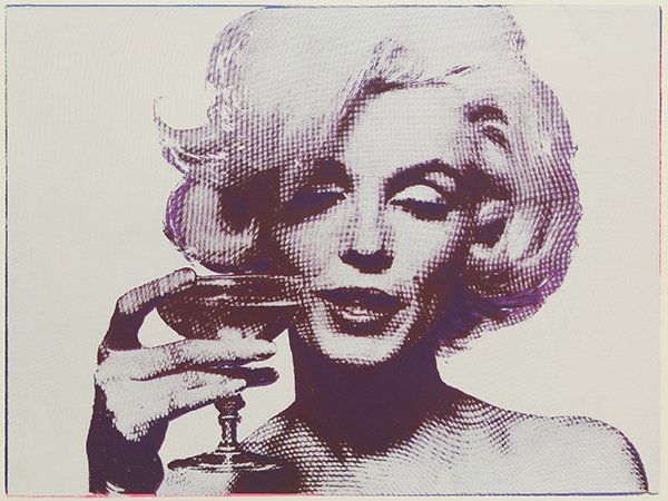 Print, Bert Stern, Marilyn with Champagne: Bert Stern (American, 1929-2013), "Marilyn with Champagne," silkscreen on paper, 1970, from "Last Sitting" series, blind stamp, lower left, overall (with frame): 27"h x 33"w