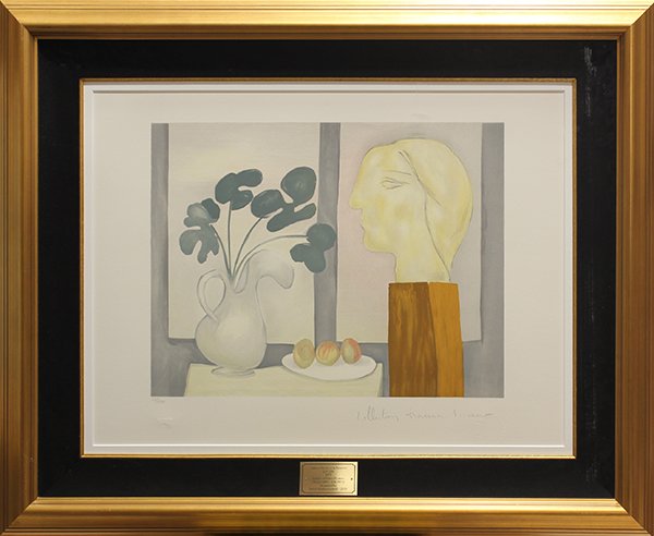 Print, After Pablo Picasso, Nature Morte a la Fenetre: After Pablo Picasso (Spanish, 1881-1973), "Nature Morte a la Fenetre," 1979, color lithograph, printed by Laurent Marcel Salinas, apporved by the estate of Picasso, edition 237/500, blind stamp lower 