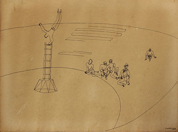 Prints, After Alexander Calder, Calder's Circus: (lot of 4) After Alexander Calder (American, 1898-1976), "Calder's Circus, 1931" 1964, lithographs, published by Art in America with Perls Galleries, overall each (unframed): 12.8"h x 17"w