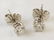 Pair of diamond white gold stud earrings
