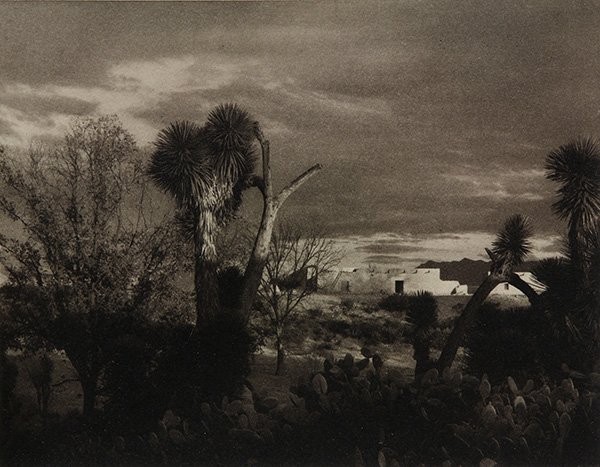 Photograph, Paul Strand, Near Saltillo: Paul Strand (American, 1890-1976), "Near Saltillo (from the Mexico Portfolio, 1933)," circa 1940, hand-finished photogravure, image: 5"h x 6.5"w, sheet: 16"h x 12.5"w, overall (with mat): 18"h x 14"w