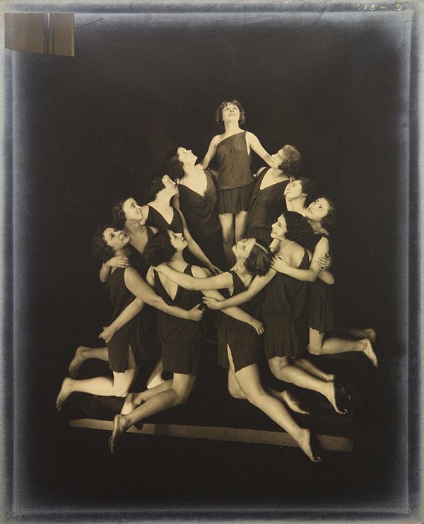 Photograph, Edward Steichen, The Russian Pupils of: Edward Steichen (American, 1879-1973), "The Russian Pupils of Isadora Duncan - Circular Arrangement (1929)," gelatin silver print, artist's stamp verso, later reprint (circa 1930), sheet (unframed): 1