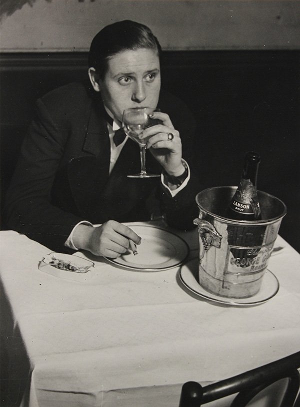 Photograph, Brassaï, La Femme au Monocle...: Brassaï (French, 1899-1984), "La Femme au Monocle, Montpanasse, Paris (1933)," gelatin silver print, signed lower right, signed and stamped verso, edition 2/40, titled inscribed verso, later reprint,