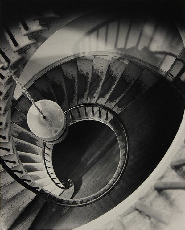 Photograph, Clarence John Laughlin, The Magnificent: Clarence John Laughlin (American, 1905-1985), "The Magnificent Spiral, No. 5 (1948)," gelatin silver print, signed lower right, titled and dated lower left, later reprint, sheet (unframed): 13.5"h x 1