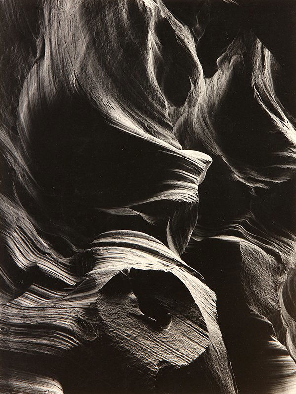Photograph, Bruce Barnbaum, Sculpted Wall: Bruce Barnbaum (American, b. 1943), "Sculpted Wall, Buckskin Gulch," 1978, gelatin silver print, artist stamp verso, pencil signed lower right, dated lower left, sheet: 19"h x 15.25"w, overall (with m