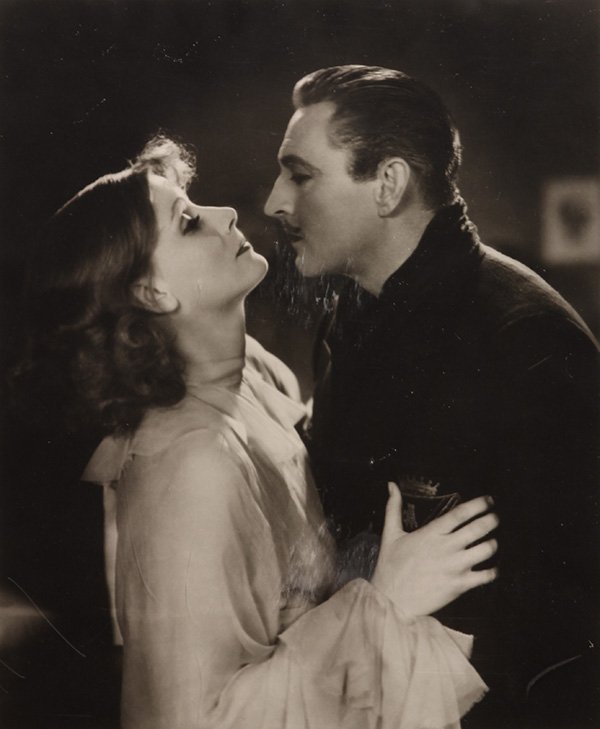 Photograph, George Hurrell, Greta Garbo & John: George Hurrell (American, 1904-1992), Greta Garbo & John Barrymore, gelatin silver print, signed lower right, edition 162/250, sight: 19.5"h x 15.5"w, overall (with frame): 26.75"h x 22.5"w. Provenanc