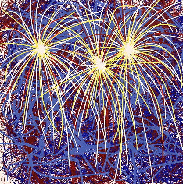 Print, James Rosenquist: James Rosenquist (American, b.1933), ''For President Clinton,'' 1996, color lithograph, signed and dated in pencil lower right, titled lower left, two blindstamps right of date, edition 69/75, publish
