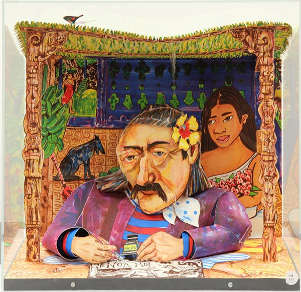 Red Grooms, South Seas Sonata: Red Grooms (American, b. 1937), "South Sea Sonata," 1992, color lithographic cutout construction in original plexiglas box, signed and dated lower right, edition 24/60, overall: 18"h x 21"w x 10.5"d. 