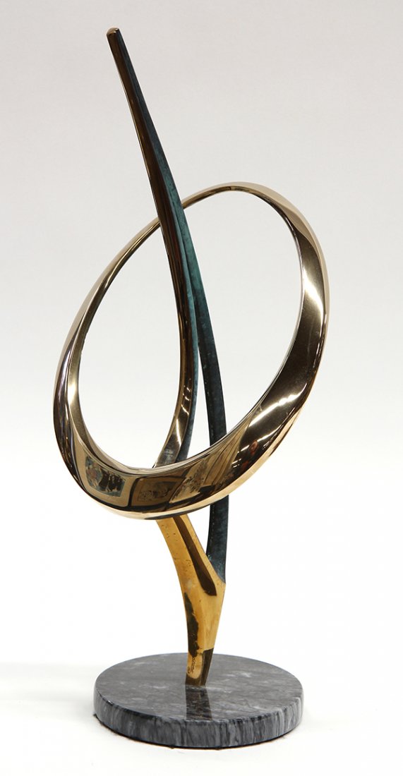 Sculpture, Bob Bennett/Bennett Brothers, Piercing Sun: Bob Bennett/Bennett Brothers (American, 20th century), Piercing Sun, 1990, bronze sculpture, signed and dated at base, edition 11/50, overall: 19"h x 8"w x 6.5"d