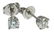 Pair of diamond white gold stud earrings