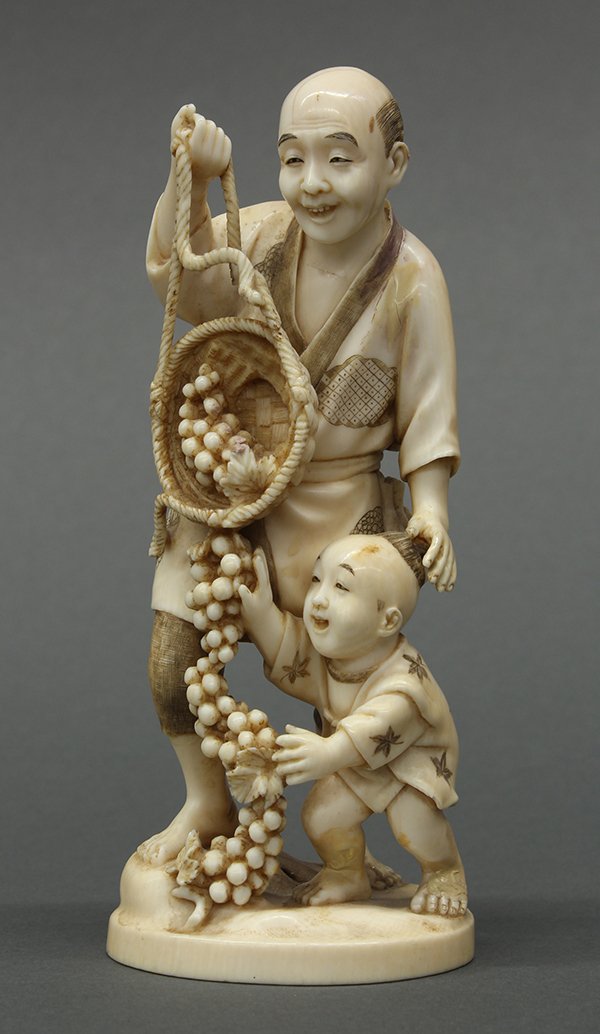 Japanese Ivory Carving, Okimono, Meiji period