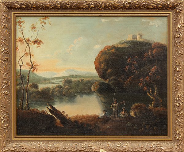 Painting, Sunset on the Coast: Sunset on the Coast, oil on canvas, signed "Young" lower right, 20th century, overall (unframed): 25"h x 36"w