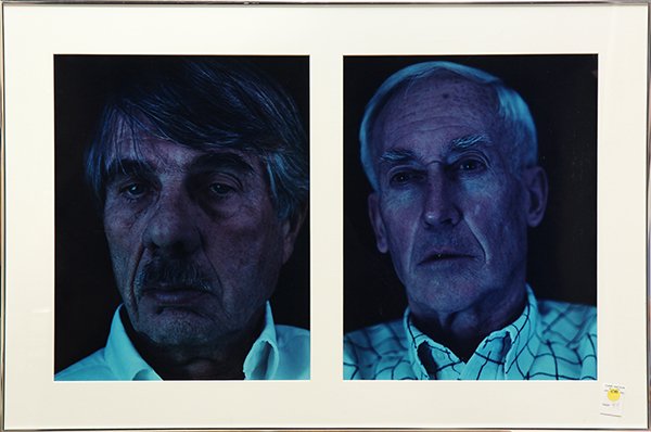 Photographs, Kevin Cooley, Portraits: Kevin Cooley (American, Contemporary), Untitled (2 portraits), 1999, chromogranic prints, sights (each): 19.25"h x 15"w, overall (with frame): 25.75"h x 39"w. Provenance: The David C. and Sarajean Rut